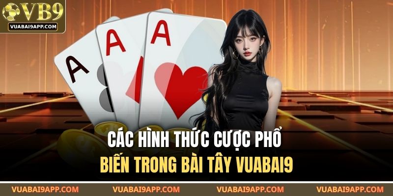 Bài Tây VUABAI9 – Trò Chơi Cược Bài Online Đáng Để Thử 4 Các hình thức cược phổ biến trong bài tây VUABAI9